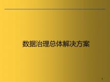 數(shù)據(jù)治理總體解決方案