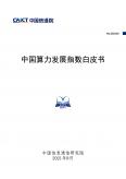 中國算力發展指數白皮書（2021年）