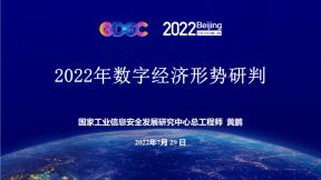 2022年數字經濟形勢研判