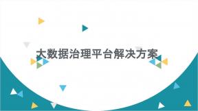 大數(shù)據(jù)治理平臺解決方案