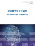 企業數字化平臺戰略